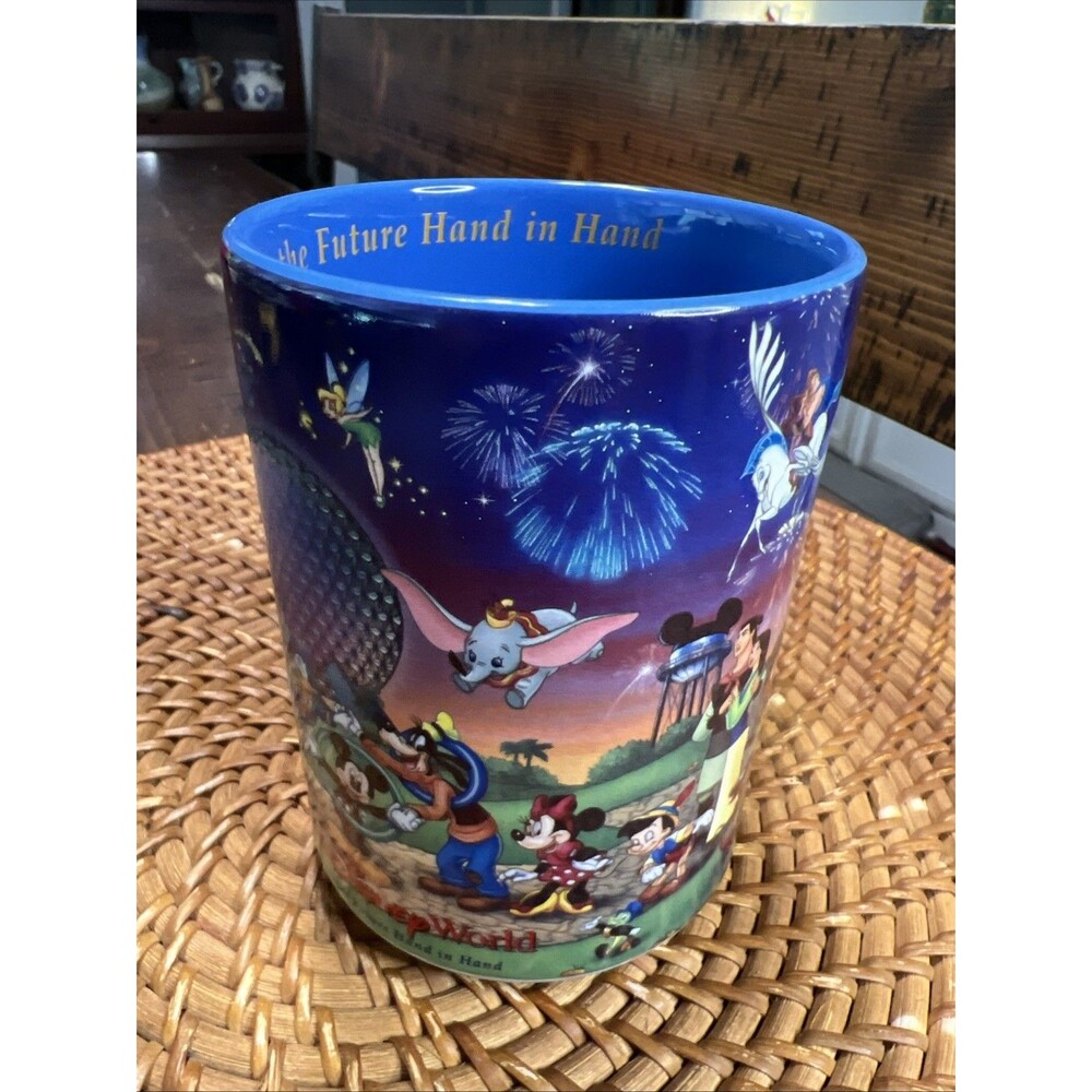 Walt Disney World 2000 Celebrate the Future Hand in Hand Coffee Mug